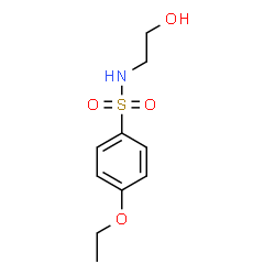 ChemSpider 2D Image | 4-Ethoxy-N-(2-hydroxyethyl)benzenesulfonamide | C10H15NO4S