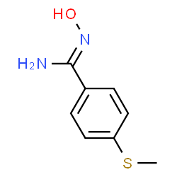 ChemSpider 2D Image | 4-Methylsulfanylbenzamide oxime | C8H10N2OS
