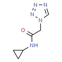 ChemSpider 2D Image | N-Cyclopropyl-2-(1H-tetrazol-1-yl)acetamide | C6H9N5O