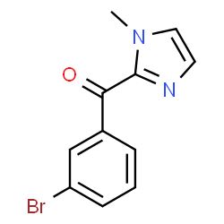 ChemSpider 2D Image | (3-Bromophenyl)(1-methyl-1H-imidazol-2-yl)methanone | C11H9BrN2O