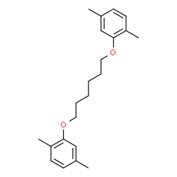 ChemSpider 2D Image | 1,1'-[1,6-Hexanediylbis(oxy)]bis(2,5-dimethylbenzene) | C22H30O2
