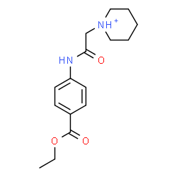 ChemSpider 2D Image | 1-(2-{[4-(Ethoxycarbonyl)phenyl]amino}-2-oxoethyl)piperidinium | C16H23N2O3