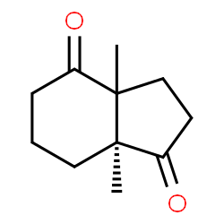 ChemSpider 2D Image | (7aS)-3a,7a-Dimethylhexahydro-1H-indene-1,4(2H)-dione | C11H16O2