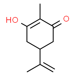 ChemSpider 2D Image | 3-Hydroxy-5-isopropenyl-2-methylcyclohex-2-en-1-one | C10H14O2