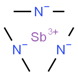 ChemSpider 2D Image | Antimony(3+) tris(dimethylazanide) | C6H18N3Sb
