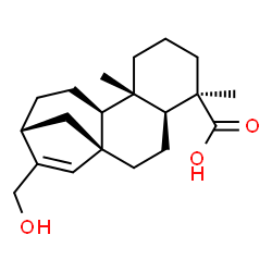 ChemSpider 2D Image | (5beta,8alpha,9beta,10alpha,13alpha)-17-Hydroxykaur-15-en-18-oic acid | C20H30O3