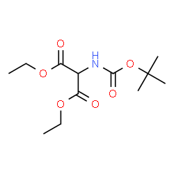 ChemSpider 2D Image | DIETHYL (BOC-AMINO)MALONATE | C12H21NO6