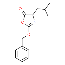 ChemSpider 2D Image | 2-(Benzyloxy)-4-isobutyl-1,3-oxazol-5(4H)-one | C14H17NO3