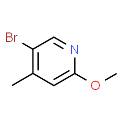 ChemSpider 2D Image | 5-Bromo-2-methoxy-4-methylpyridine | C7H8BrNO