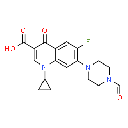 ChemSpider 2D Image | Formyl Ciprofloxacin | C18H18FN3O4