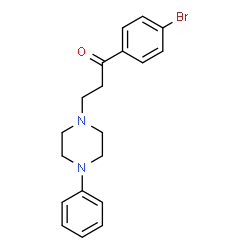 ChemSpider 2D Image | 1-(4-Bromophenyl)-3-(4-phenyl-1-piperazinyl)-1-propanone | C19H21BrN2O