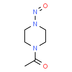 ChemSpider 2D Image | 1-(4-Nitroso-1-piperazinyl)ethanone | C6H11N3O2