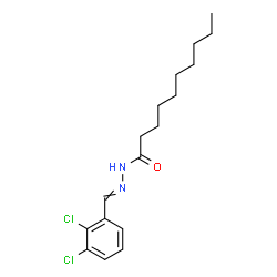 ChemSpider 2D Image | N'-(2,3-Dichlorobenzylidene)decanehydrazide | C17H24Cl2N2O
