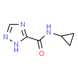 ChemSpider 2D Image | N-cyclopropyl-1H-1,2,4-triazole-3-carboxamide | C6H8N4O