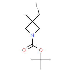 ChemSpider 2D Image | 1-Boc-3-iodomethyl-3-methylazetidine | C10H18INO2