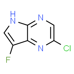 ChemSpider 2D Image | 2-Chloro-7-fluoro-5H-pyrrolo[2,3-b]pyrazine | C6H3ClFN3