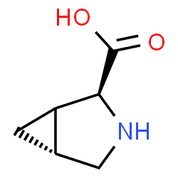 ChemSpider 2D Image | (2S,5R)-3-Azabicyclo[3.1.0]hexane-2-carboxylic acid | C6H9NO2