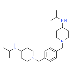 ChemSpider 2D Image | 1,1'-[1,4-Phenylenebis(methylene)]bis(N-isopropyl-4-piperidinamine) | C24H42N4
