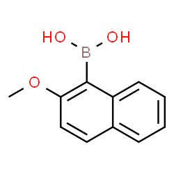 ChemSpider 2D Image | 1-(2-Methoxynaphthyl)boronic acid | C11H11BO3