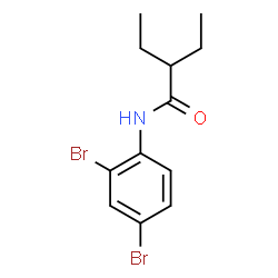 ChemSpider 2D Image | N-(2,4-Dibromophenyl)-2-ethylbutanamide | C12H15Br2NO