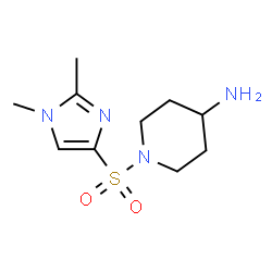 ChemSpider 2D Image | 1-[(1,2-Dimethyl-1H-imidazol-4-yl)sulfonyl]-4-piperidinamine | C10H18N4O2S