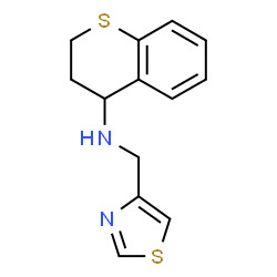 ChemSpider 2D Image | N-(1,3-Thiazol-4-ylmethyl)-4-thiochromanamine | C13H14N2S2