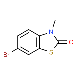 ChemSpider 2D Image | 6-Bromo-3-methylbenzo[d]thiazol-2(3H)-one | C8H6BrNOS