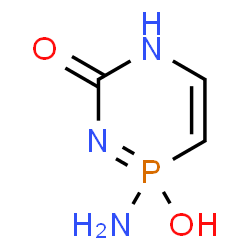 ChemSpider 2D Image | 2-Amino-2-hydroxy-1,5,2lambda~5~-diazaphosphinin-6(5H)-one | C3H6N3O2P