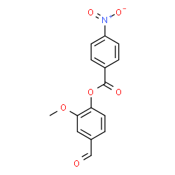 ChemSpider 2D Image | 4-Formyl-2-methoxyphenyl 4-nitrobenzoate | C15H11NO6
