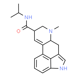 ChemSpider 2D Image | N-Isopropyl-6-methyl-9,10-didehydroergoline-8-carboxamide | C19H23N3O