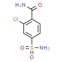 ChemSpider 2D Image | 2-Chloro-4-sulfamoylbenzamide | C7H7ClN2O3S
