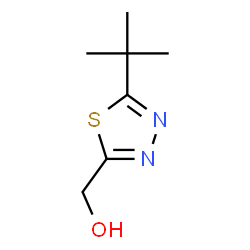ChemSpider 2D Image | [5-(2-Methyl-2-propanyl)-1,3,4-thiadiazol-2-yl]methanol | C7H12N2OS