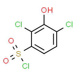 ChemSpider 2D Image | 2,4-Dichloro-3-hydroxybenzenesulfonyl chloride | C6H3Cl3O3S