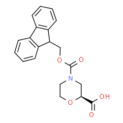 ChemSpider 2D Image | (S)-FMOC-2-CARBOXYMORPHOLINE | C20H19NO5
