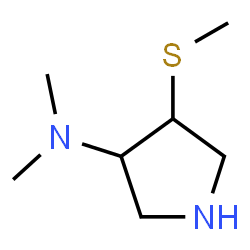 ChemSpider 2D Image | N,N-Dimethyl-4-(methylsulfanyl)-3-pyrrolidinamine | C7H16N2S