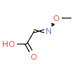 ChemSpider 2D Image | (2E)-(Methoxyimino)acetic acid | C3H5NO3