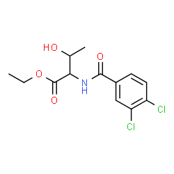 ChemSpider 2D Image | Ethyl N-(3,4-dichlorobenzoyl)threoninate | C13H15Cl2NO4