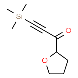ChemSpider 2D Image | 1-(Tetrahydro-2-furanyl)-3-(trimethylsilyl)-2-propyn-1-one | C10H16O2Si