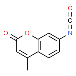 ChemSpider 2D Image | 7-Isocyanato-4-methyl-2H-chromen-2-one | C11H7NO3