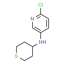ChemSpider 2D Image | 6-chloro-N-(thian-4-yl)pyridin-3-amine | C10H13ClN2S