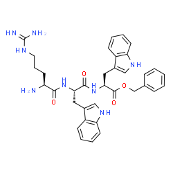 ChemSpider 2D Image | Benzyl L-arginyl-L-tryptophyl-L-tryptophanate | C35H40N8O4