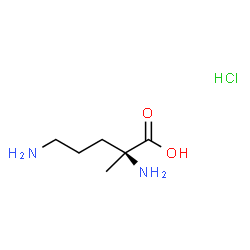 ChemSpider 2D Image | 2-Methyl-L-ornithine hydrochloride (1:1) | C6H15ClN2O2