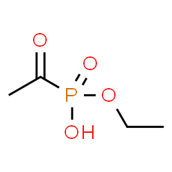 ChemSpider 2D Image | Ethyl hydrogen acetylphosphonate | C4H9O4P