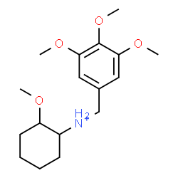 ChemSpider 2D Image | 2-Methoxy-N-(3,4,5-trimethoxybenzyl)cyclohexanaminium | C17H28NO4