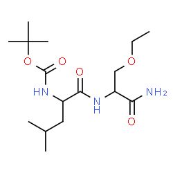 ChemSpider 2D Image | N-{[(2-Methyl-2-propanyl)oxy]carbonyl}leucyl-O-ethylserinamide | C16H31N3O5