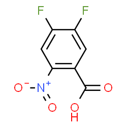 ChemSpider 2D Image | 4,5-Difluoro-2-nitrobenzoic acid | C7H3F2NO4