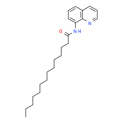 ChemSpider 2D Image | N-(8-Quinolinyl)tetradecanamide | C23H34N2O