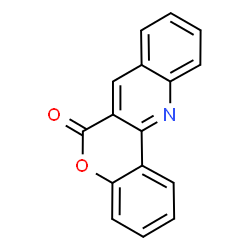 ChemSpider 2D Image | 6H-Chromeno[4,3-b]quinolin-6-one | C16H9NO2