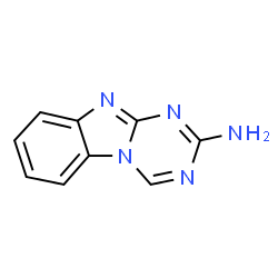 ChemSpider 2D Image | [1,3,5]Triazino[1,2-a]benzimidazol-2-amine | C9H7N5