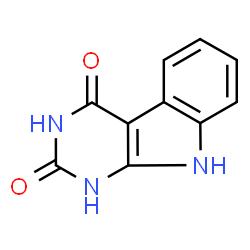 ChemSpider 2D Image | 9H-Pyrimido[4,5-b]indole-2,4-diol | C10H7N3O2